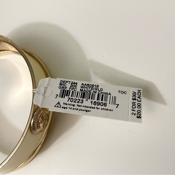 Anna & Ava Nautical Anchor Gold & Enamel Bangle Bracelet Lot - Picture 4 of 13